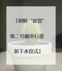 朝鲜“崔贤”级二号舰举行重新下水仪式