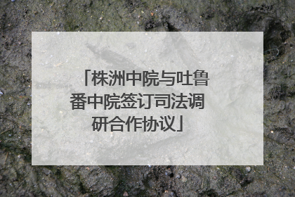 株洲中院与吐鲁番中院签订司法调研合作协议