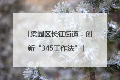 梁园区长征街道：创新“345工作法”