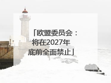 欧盟委员会：将在2027年底前全面禁止