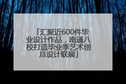 汇聚近600件毕业设计作品，南通八校打造毕业季艺术创意设计联展