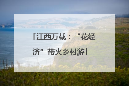 江西万载：“花经济”带火乡村游
