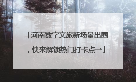 河南数字文旅新场景出圈，快来解锁热门打卡点→
