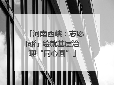 河南西峡：志愿同行 绘就基层治理“同心圆”