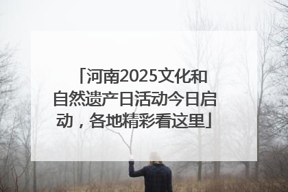 河南2025文化和自然遗产日活动今日启动，各地精彩看这里
