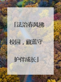 法治春风拂校园，藏蓝守护伴成长