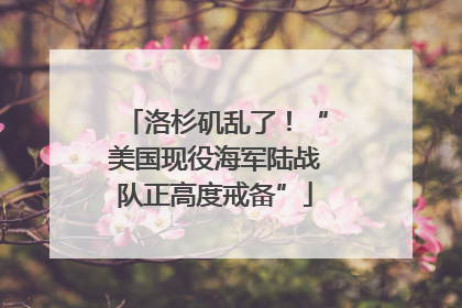 洛杉矶乱了！“美国现役海军陆战队正高度戒备”
