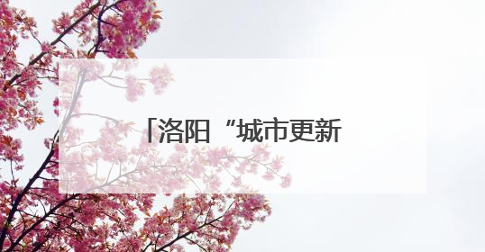 洛阳“城市更新 幸福满格”网络主题宣传启动