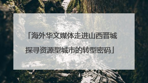 海外华文媒体走进山西晋城 探寻资源型城市的转型密码