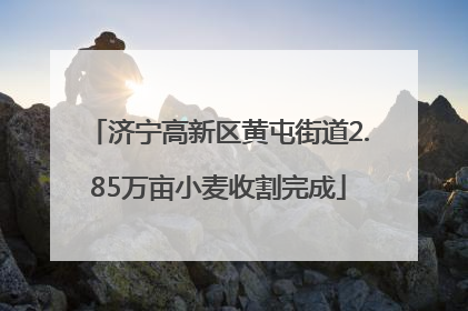 济宁高新区黄屯街道2.85万亩小麦收割完成