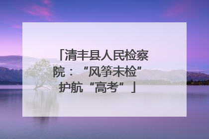 清丰县人民检察院：“风筝未检”护航“高考”