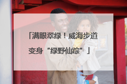 满眼翠绿！威海步道变身“绿野仙踪”