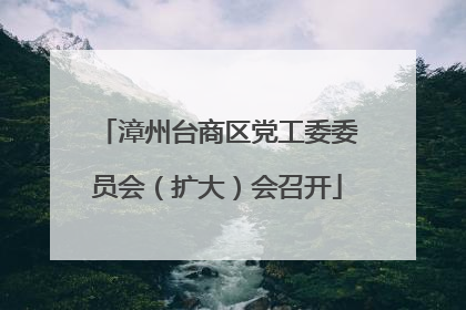 漳州台商区党工委委员会（扩大）会召开