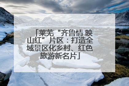 莱芜“齐鲁情 映山红”片区：打造全域景区化乡村、红色旅游新名片