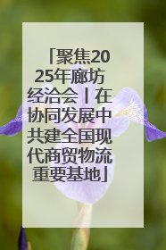聚焦2025年廊坊经洽会丨在协同发展中共建全国现代商贸物流重要基地