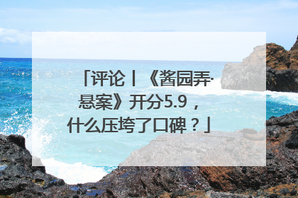 评论丨《酱园弄·悬案》开分5.9，什么压垮了口碑？