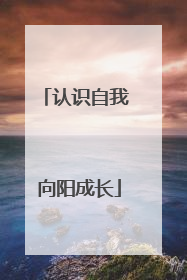 认识自我 向阳成长
