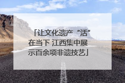 让文化遗产“活”在当下 江西集中展示百余项非遗技艺