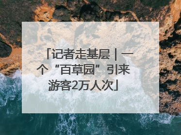 记者走基层｜一个“百草园”引来游客2万人次
