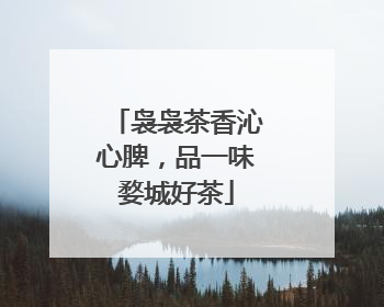 袅袅茶香沁心脾，品一味婺城好茶