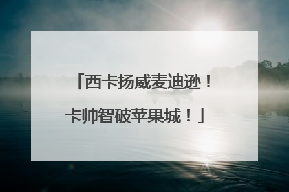 西卡扬威麦迪逊！卡帅智破苹果城！