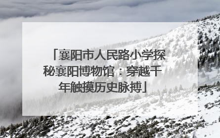 襄阳市人民路小学探秘襄阳博物馆：穿越千年触摸历史脉搏