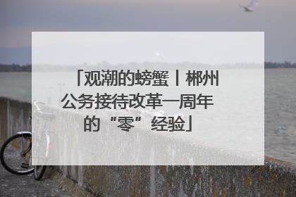 观潮的螃蟹丨郴州公务接待改革一周年的“零”经验
