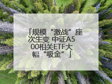 规模“激战”座次生变 中证A500相关ETF大幅“吸金”