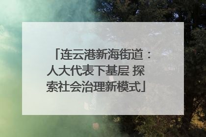 连云港新海街道：人大代表下基层 探索社会治理新模式