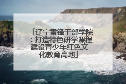 辽宁雷锋干部学院：打造特色研学课程 建设青少年红色文化教育高地