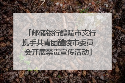 邮储银行醴陵市支行携手共青团醴陵市委员会开展禁毒宣传活动