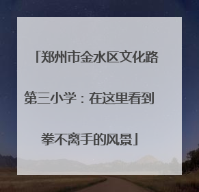 郑州市金水区文化路第三小学：在这里看到拳不离手的风景
