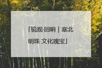 镜观·回响｜塞北明珠 文化瑰宝