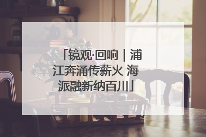 镜观·回响｜浦江奔涌传薪火 海派融新纳百川