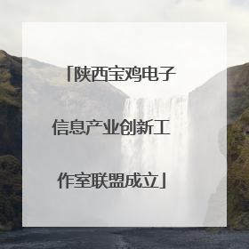 陕西宝鸡电子信息产业创新工作室联盟成立