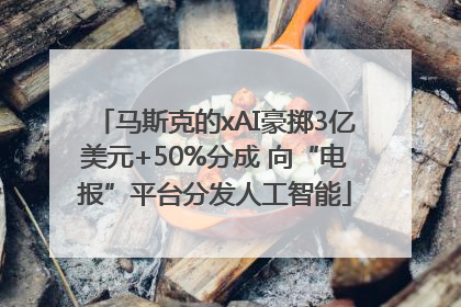 马斯克的xAI豪掷3亿美元+50%分成 向“电报”平台分发人工智能