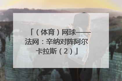 （体育）网球——法网：辛纳对阵阿尔卡拉斯（2）