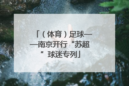 （体育）足球——南京开行“苏超”球迷专列