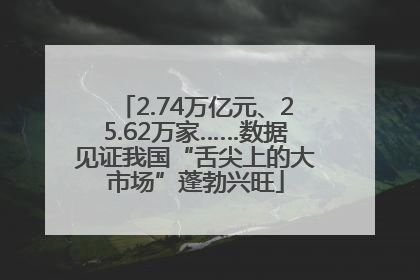 2.74万亿元、25.62万家……数据见证我国“舌尖上的大市场”蓬勃兴旺