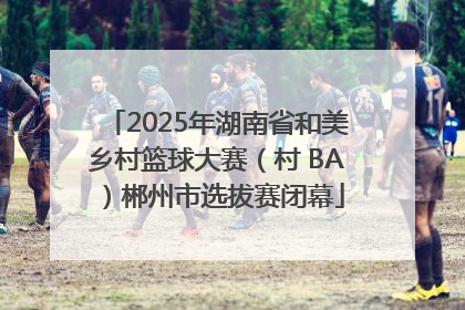 2025年湖南省和美乡村篮球大赛（村 BA）郴州市选拔赛闭幕