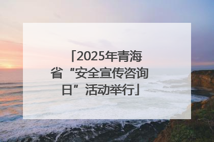 2025年青海省“安全宣传咨询日”活动举行