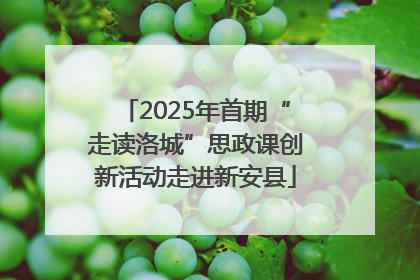 2025年首期“走读洛城”思政课创新活动走进新安县