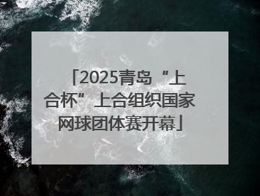 2025青岛“上合杯”上合组织国家网球团体赛开幕