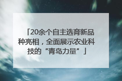 20余个自主选育新品种亮相，全面展示农业科技的“青岛力量”