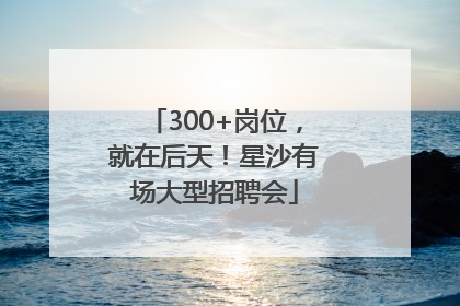 300+岗位，就在后天！星沙有场大型招聘会