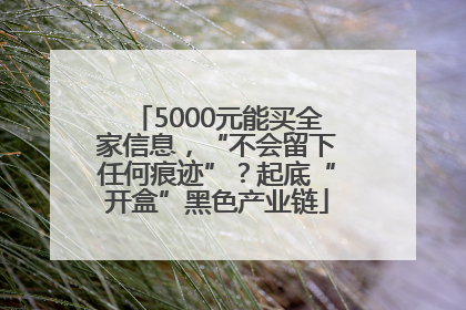 5000元能买全家信息，“不会留下任何痕迹”？起底“开盒”黑色产业链
