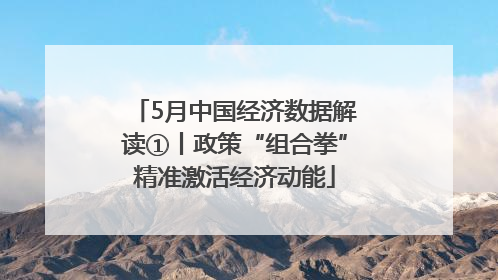 5月中国经济数据解读①丨政策“组合拳”精准激活经济动能